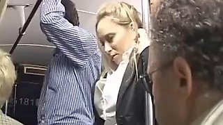 Aiden Starr bus groped by asian: Blowjob, Doggy  Cowgirl Porn