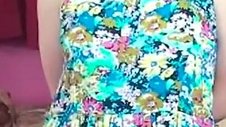 Skinny 18 Year Old Babe Strips Naked and Sucks Cock