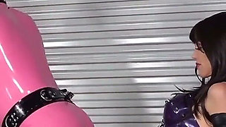 Pink Rubber Gimp Part3