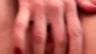 Busty amateur blonde solo