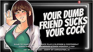 Your Classmate Sucks Your Cock & Swallows Your Cum To Get Smarter Audio Roleplay