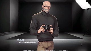 My New Girlfriend  Taboo Hentai Game  Ep.34 My GF Do a Sexy Secretary Role Play Photoshoot with a Stranger!