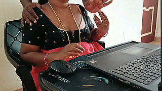 Step-stepbrother Sucked My Boobs During Online Interview