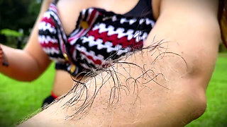 Applying Mascara to My Arm Hairs in the Park.