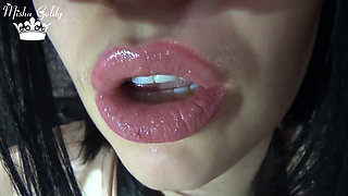 Sexy pink lips