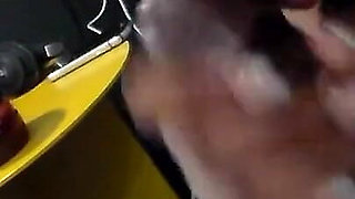 Stepdaddy makes me suck his cock before my stepmom gets home