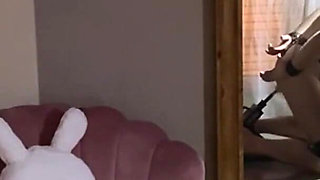 French Pegging - Femdom: Whipping, Fucking Machine, and Blowjob Under Control