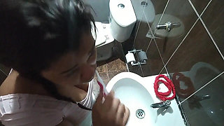 18 year old brunette big saggy tits from New York United States fucking her stepbrother's big dick xplot