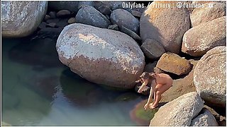 Fucking Damiana Flowers Hot Pussy On A Beautiful Beach With An Abandoned Building