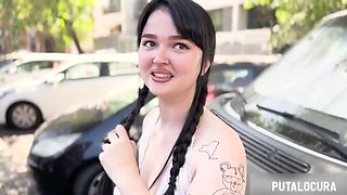 Spanish Brunette Chun Li from PutaLocura Swallows Cum After Blowjob