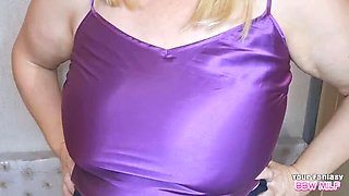 BBW Wife Homemade Cheating: Pantyhose Fantasy with Big Tits Mom and Aunt
