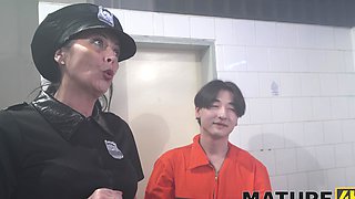 Group sex with mature women and young guys in a czech prison setting