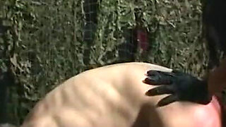 Humiliating dildo fucking