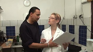 German Amateur Kitchen Fuck - Big Tits Blonde Takes Dick Hard