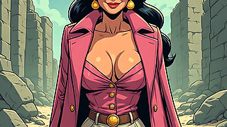 Granny and Mature Cleavage and Tits Art