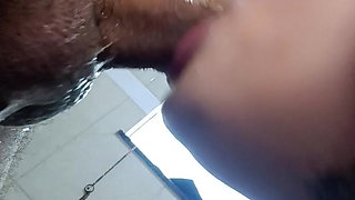CLOSE UP OF THE BEST BLOWJOB IN THE WORLD,SHE DESTROYS THE COCK WITH HER MOUTH