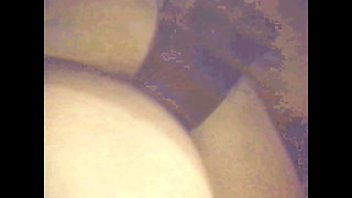 Threesome - Big Black Cock and Small White Dick for a Horny Brunette