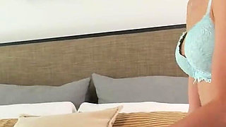 Lustful Cutie in White Stockings Passionately Fucks in the Ass and Receives Cum in Her Mouth