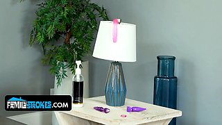 Busty curvy daughter-in-law Lily Lou entices and rails her stepdaddy