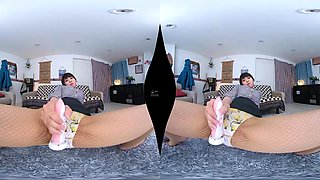 Close-Up Pantyhose & Foot Fetish VR - MAX-A