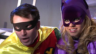 PBBatman XXX 35 Molls Fucked By Joker In 3P Andy San Dimas, Syren Sexton Vintage Retro Pinup FFM Parody Superheroine Costume Cosplay Hairy Pussy Hotwife Cumshot Facial