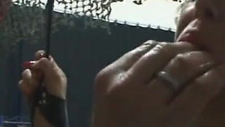 Humiliating hanging out, whipping fingering