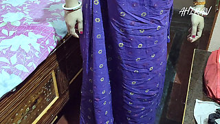 Indian Desi Boy and Girl Forplay in Her Bedroom.