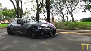 Tight Pussy Petite Asian Slut Loses Street Race and Gets a Fat Cock