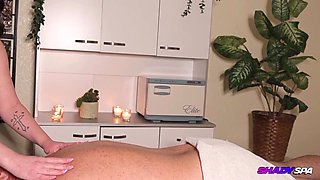 Older Gentleman Receives Erotic Body Rub and Oral Pleasure from Lola Valentine