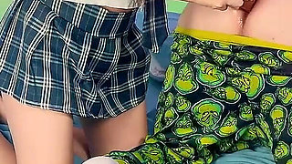 BTS: gaping & double cumshot