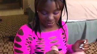 Chubby teen ebony China Blakk is a sexy slut that loves