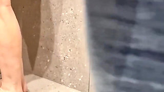 Golden Shower on Her Tits, pissing Both Ways