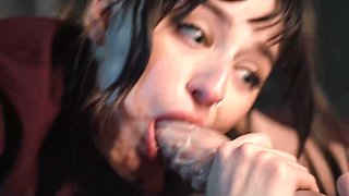 Hentaied - Lana Smalls gets her mouth and pussy destroyed by an alien tentacle monster