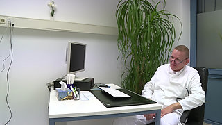 Blonde Patient Gets Wild Gyno Exam Fuck