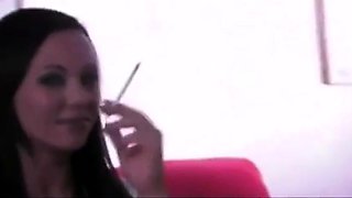 Smoking Hot Amateur Brunette Gives a Sexy Blowjob