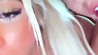 Homemade amateur blonde blowjob