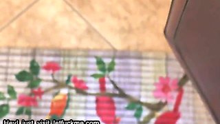 cumshot stepsister deepthroats her brothers cock