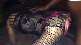 Fat Crossdresser Takes BBC Bareback
