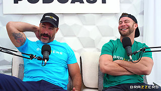Brazzers - Valentina Nappi Takes Two Cocks After Podcast