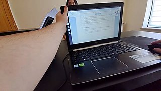 Maid in Jeans and Flip Flops Signs Agreement to Fuck 1 Minute Every Hour Until Her Boss Cums
