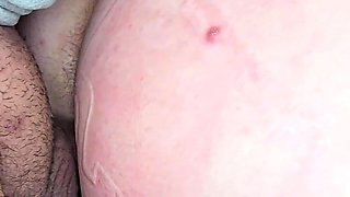 Cum Over Hairy Big Ass and Pussy Step Stepmom