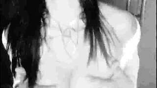 Black & White Tease Slow Strip & Dirty Talk Masturbation