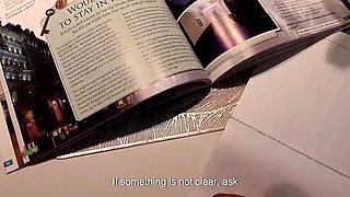 Step Son Fucks Mom's Friend in Kitchen - Alina Rai Big Tits MILF POV Blowjob & Doggystyle