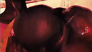 Having Fun in Shower, Tasting My Big Cock in Her Pussy BBC MILF