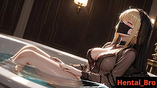 Sexy Hijabi Girl with BIg Boobs Bath