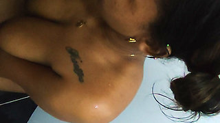 Interracial Sex in the Shower with an African Woman