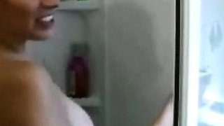 Big-Ass Brunette MILF Fucked in the Shower