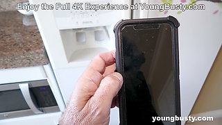 Picking up my Daughter's Friend Jessica Starling cause her Car Broke Down at YoungBusty