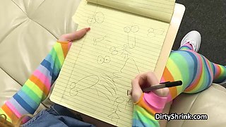 Doll patient observes a knob in everything