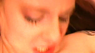 Hot Brunette Deepthroats Cock with Passionate Sucking